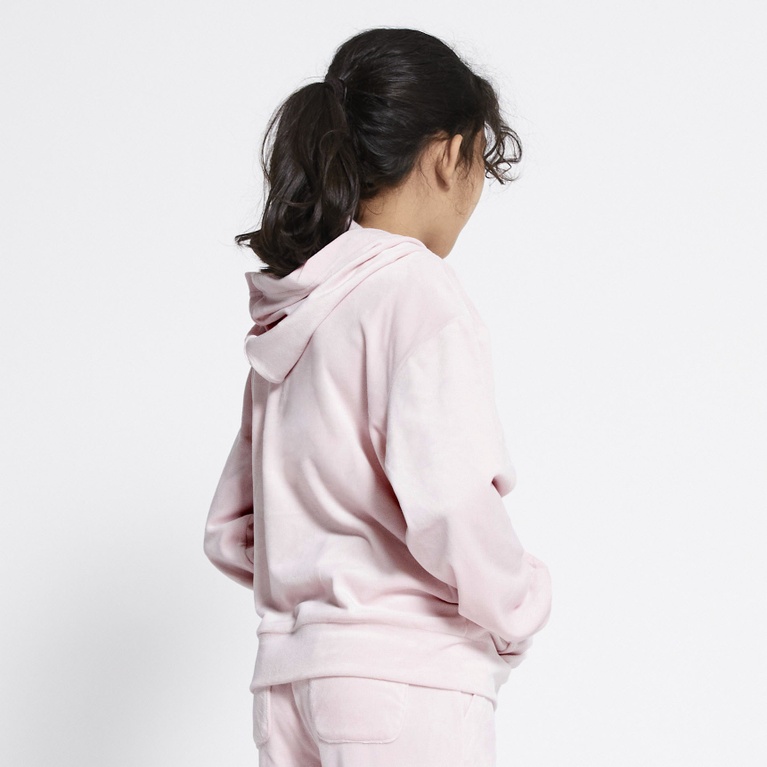 Velours-Kapuzenpullover "Ellie star"